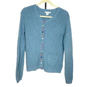 Tabitha Webb baby blue knit cardigan size S